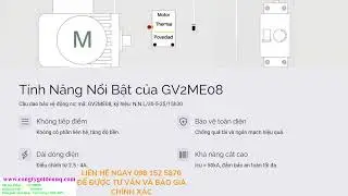Cầu Dao Bảo Vệ Động Cơ GV2ME08 Schneider N.N.L&yacute; 02.06.25 18h00