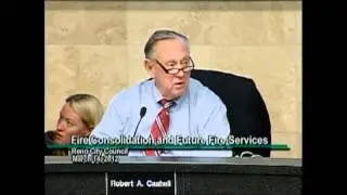 Fire Chief and Council reaction to fire deconsolidation