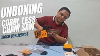 UNBOXING CORDLESS CHAIN SAW INGCO CGSLI20851