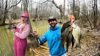 Bank Fishing CREEKS, SPILLWAYS and DITCHES for ANYTHING That Bites!