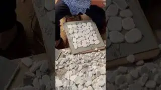 White Marble Mosaic Flat Pattern Tile Handmade
