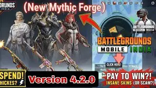 😱 NEW Mythic Forge is INSANE! 🔥 BGMI 4.2.0 Update & New Skins ! #bgmi #pubg 