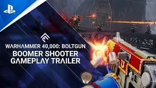 Warhammer 40,000: Boltgun - Boomer Shooter Gameplay Trailer | PS5 & PS4 Games