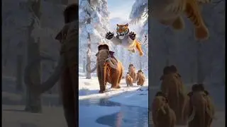 stone age time story 🌟 #ai #animation #tiger #shorts