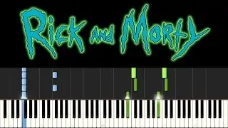 Rick and Morty (Piano Tutorial + sheets) - Main Theme Song
