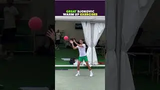 GREAT DJOKOVIC WARM UP EXERCISES #tennis #shorts