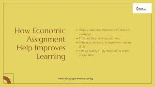 Economic Assignment Help   Your Guide to Scoring Better & Understanding Economics Easily