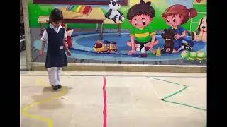 Zigzag walking activity 🧠 Enhancing motor skills, concentration, and body control.