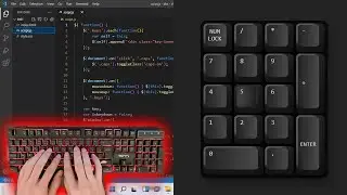 ASMR Programming - Keyboard Keys UI Design Using HTML CSS & JavaScript - No Talking