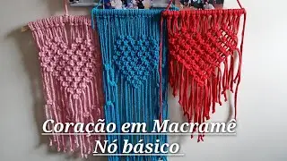 Coração em Macramê - Nó básico