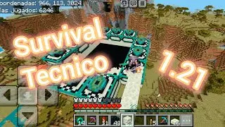 Construyo el portal al end mas grande de minecraft inspirado en Nezo Secret. Sirvival Tecnico 1.21