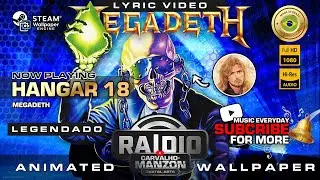📰 Hangar 18 (Lyrics) - LEGENDADO #Megadeth (1990) Animated Lyric Video #AnimatedAlbumCovers