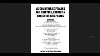 Accounting Software for Shipping, Freight & Logistics Companies _ Neburako Ghana
