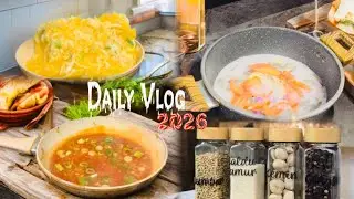 MY DAILY ROUTINE ~ SEHARI FULL DI DAPUR ~ MENU PUYUNGHAI / SPAGETI HOMEMADE