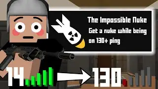 THE IMPOSSIBLE NUKE CHALLENGE IN KRUNKER.IO... (High Ping Nuke?)