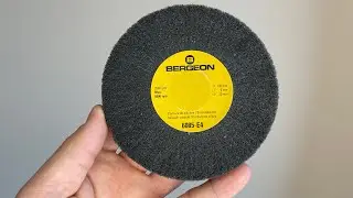 Bergeon 6085-E4 ultra fine satin metal finish abrasive wheel
