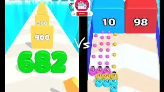 satisfying 2 game in 1 video |number master vs sticky numbers 1 to 10 level | #gameplay #2gamesin1