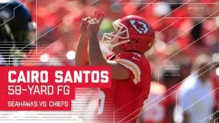 Cairo Santos Boots a Big 58-yard FG! (Preseason) | Seahawks vs. Chiefs | NFL