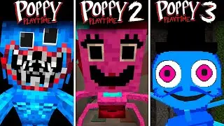 Poppy Playtime Chapter 1 vs Chapter 2 vs Chapter 3 in Minecraft PE