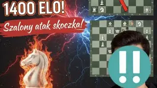 Wbiłem 1400 ELO i... dalej nie widzę mata w 2?! 😂 Szalony atak na g5!