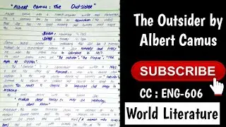 Intro of The Outsider by Albert Camus in easy wording 