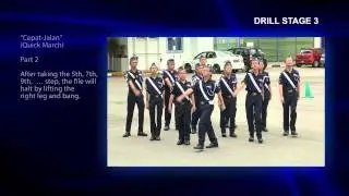 Stage 3 Drill - Form Squad (at the Halt) to the Left (Jadikan Skuad)