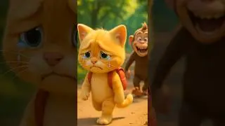 Funny Cat Video: Monkey Steals Kitten&rsquo;s Lollipop but Gets Trapped!