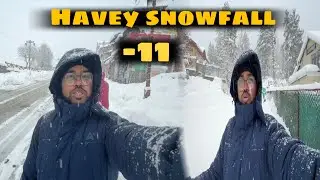 Havey snowfall k karan hum hotel m phas gae raste block ho gae!! Phir mene rasta bnaya!!