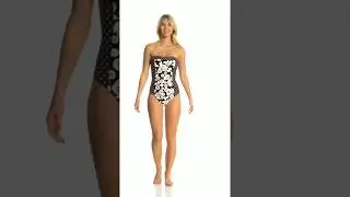 Kate Spade New York Aliso Beach Bandeau One Piece Swimsuit | SwimOutlet.com
