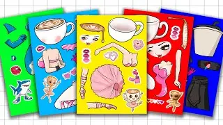 [Paper DIY] AssasinoxBalle, BallexTralalero &ndash; Brainrot Sexy Couple 🤯 | Sticker Book