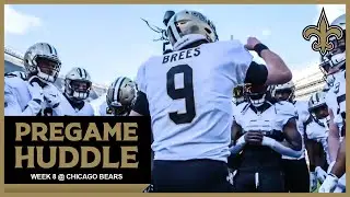 Saints Pregame Huddle at Bears | Week 8 2020