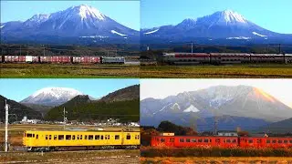 雪化粧の伯耆富士・大山と初冬の山陰本線＆伯備線～さんいんの四季２０２５（２０２５年１２月）