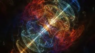 Cosmic Energy Collision | Abstract Light Waves & Fractal Motion | 4K Visual Animation