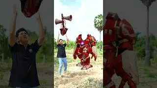 Hulkbuster Flying Body Parts Matching Game #shorts #funny #vfx