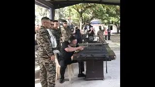 Undersecretary Ronald Cardema visiting our troops, elite Navy Seals