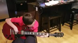 Rockstar Skywalker plays Iron Man on the guitar