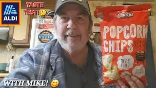 Taste Test With Mike!🤔 I'm Trying Aldi Clancy's Popcorn Chips! 😋 Will They Be As Good As Popchips? 🙄