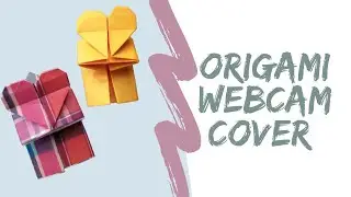 Origami webcam cover || How to make webcam cover from paper || Heart is where the art is