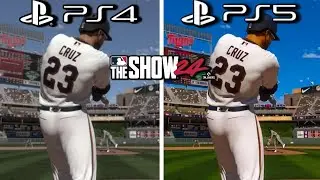 MLB The Show 24 PS4 vs PS5 Graphics Comparison