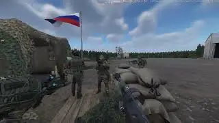 Russian soldiers reacting to contact #armareforger #arma3 #ukraine #russia #drone#vr ￼