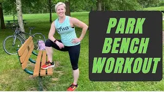 Full Body Park Bench Workout - 11 Minutes to Stronger!