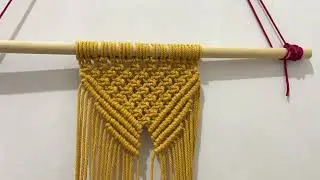 Pembuatan Hiasan Dinding Macrame