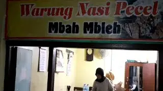 Nasi pecel mbah mbleh||kuliner nganjuk