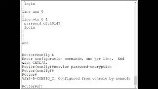 3.2.1 Configure service password-encryption