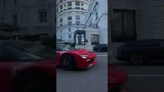 Red Ferrari in Monaco #ferrari  #redferrari #montecarlo