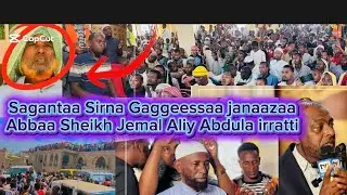 Sagantaa Sirna Gaggeessaa janaazaa Abbaa Sheikh Jemal Aliy Abdula irratti