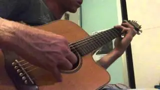 Experimental Guitar Jamming on Acoustic Open D Tuning - Ylia Callan Guitar