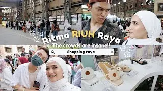 The crowd at RIUH is INSANEEEEE! *Shopping Raya* ✨🛍️