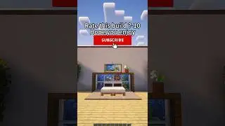 Minecraft Fish Tank Bed Design💦🐠 #shorts