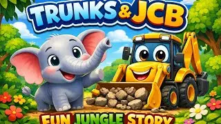 Trunks and JCB Jungle Adventure| Little Trunks and JCB - Fun Learning Story